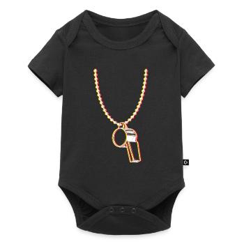 Whistle Referee's Whistle Referee - Baby Premium short-sleeve bodysuit - black - Front