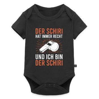 Schiedsrichter hat immer Recht - Baby Premium Kurzarmbody - Schwarz - Vorne