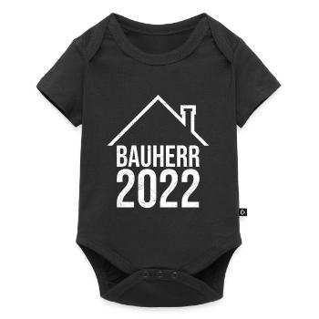 Bauherr 2022 Eigenheim - Baby Premium Kurzarmbody - Schwarz - Vorne