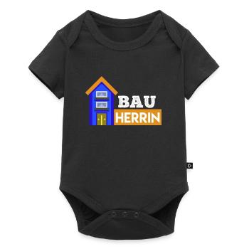 Bauherrin Eigenheim Hausbauer - Baby Premium Kurzarmbody - Schwarz - Vorne