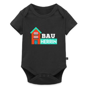 Bauherrin Eigenheim Hausbauer - Baby Premium Kurzarmbody - Schwarz - Vorne