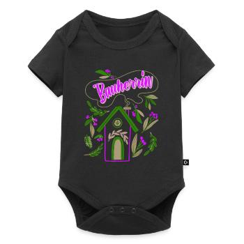Bauherrin Eigenheim Damen - Baby Premium Kurzarmbody - Schwarz - Vorne