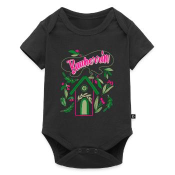 Bauherrin Eigenheim Damen - Baby Premium Kurzarmbody - Schwarz - Vorne