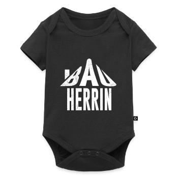 Bauherrin Eigenheim Richtfest Bauherrin - Baby Premium Kurzarmbody - Schwarz - Vorne