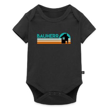 Bauherr Eigenheim Richtfest - Baby Premium Kurzarmbody - Schwarz - Vorne