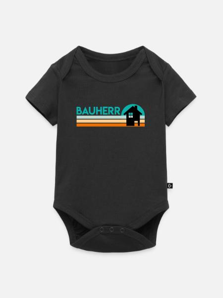 Bauherr Eigenheim Richtfest - Baby Premium Kurzarmbody - Schwarz