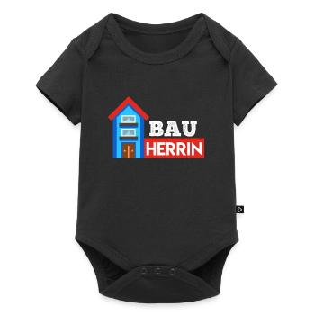 Bauherrin Eigenheim Hausbauer - Baby Premium Kurzarmbody - Schwarz - Vorne