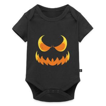 Creepy Mask Halloween - Baby Premium short-sleeve bodysuit - black - Front