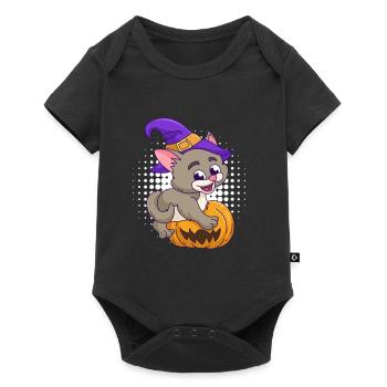Pumpkin Halloween Witch - Baby Premium short-sleeve bodysuit - black - Front