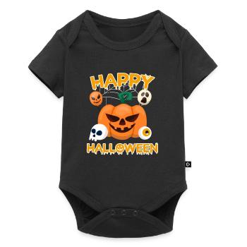 Happy Halloween - Baby Premium short-sleeve bodysuit - black - Front