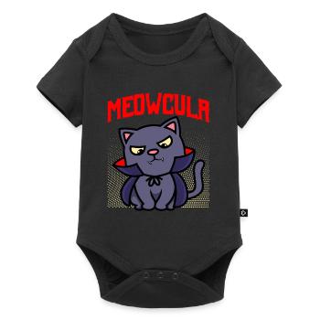Dracula Chat d’Halloween - Body à manches courtes Premium Bébé - noir - Devant