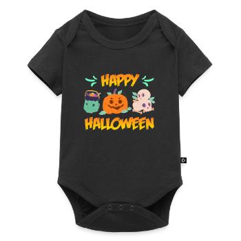 Happy Halloween - Baby Premium short-sleeve bodysuit - black - Front