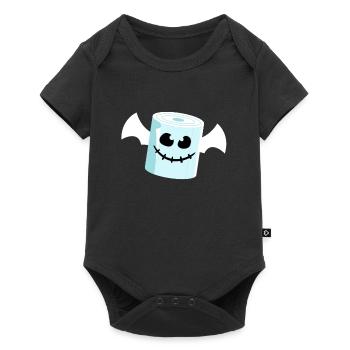 Papier toilette Bat Halloween - Body à manches courtes Premium Bébé - noir - Devant