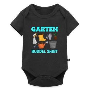 Garten Buddel Shirt Gartenarbeit - Baby Premium Kurzarmbody - Schwarz - Vorne