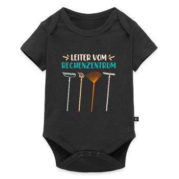 Gartenarbeit Gärtner Spruch - Baby Premium Kurzarmbody - Schwarz - Vorne