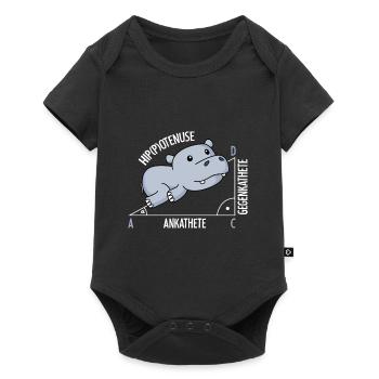 Mathématiques Hippotenuse mathématiques amusantes - Body à manches courtes Premium Bébé - noir - Devant