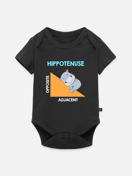 Hippotenuse Algebra Analysis - Baby Premium Kurzarmbody - Schwarz