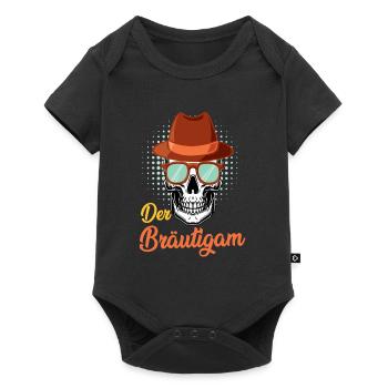 Hochzeit Männer Bräutigam Jungesellenabschied - Baby Premium Kurzarmbody - Schwarz - Vorne