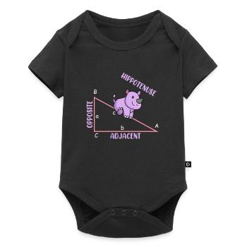 Mathématicien Professeur de mathématiques Hippotenuse - Body à manches courtes Premium Bébé - noir - Devant