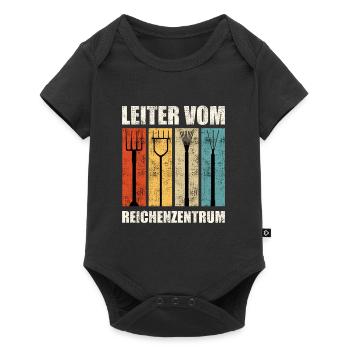 Leiter vom Rechenzentrum - Baby Premium Kurzarmbody - Schwarz - Vorne