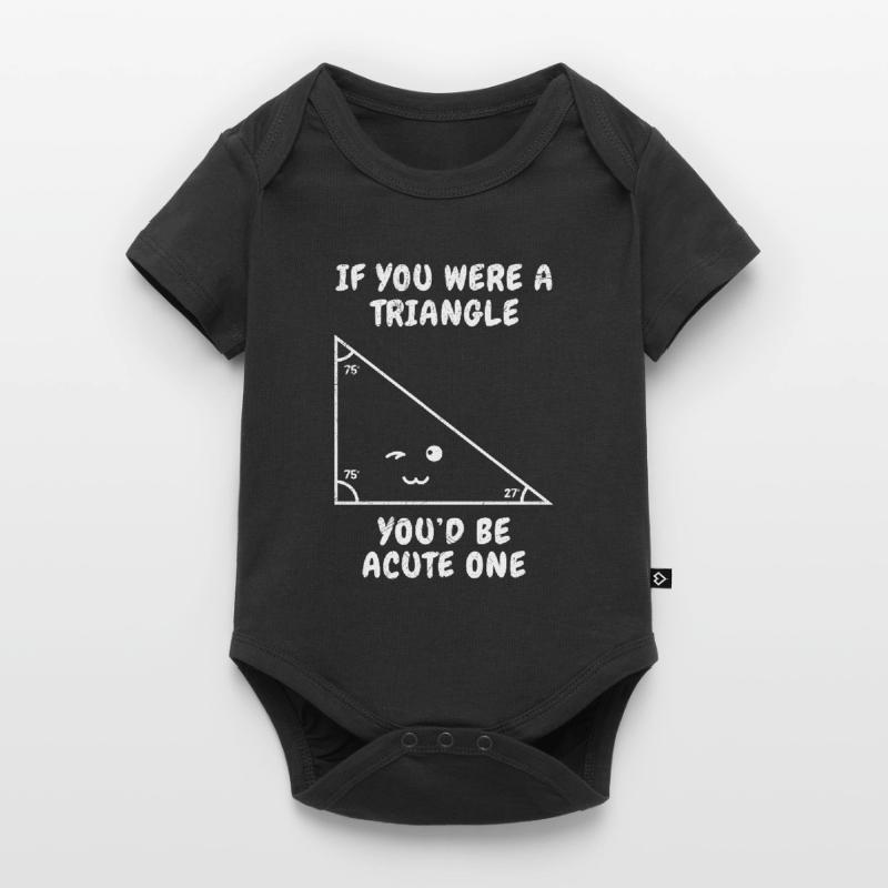 Mignon Triangle Math Couples Body à manches courtes Premium Bébé