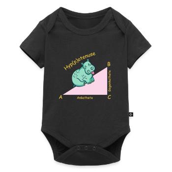 Professeur de mathématiques mathématicien Hippotenuse - Body à manches courtes Premium Bébé - noir - Devant