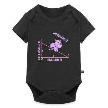 Mathématicien Professeur de mathématiques Hippotenuse - Body à manches courtes Premium Bébé - noir - Devant