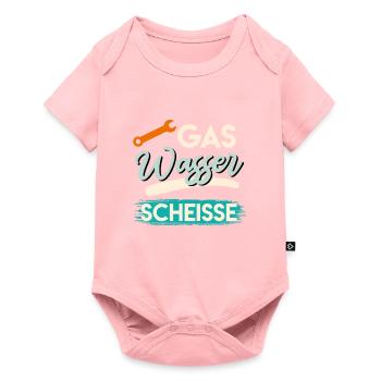 Gas Wasser Scheiße - Baby Premium Kurzarmbody - Rosa - Vorne