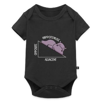 Algebra Math Student Math Teacher Hippotenuse - Baby Premium short-sleeve bodysuit - black - Front