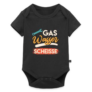 Gas Wasser Scheiße - Baby Premium Kurzarmbody - Schwarz - Vorne