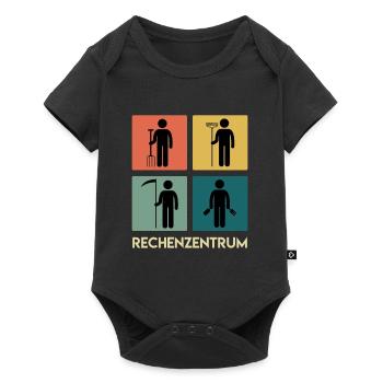 Rechenzentrum Garten Rechen Gärtner - Baby Premium Kurzarmbody - Schwarz - Vorne