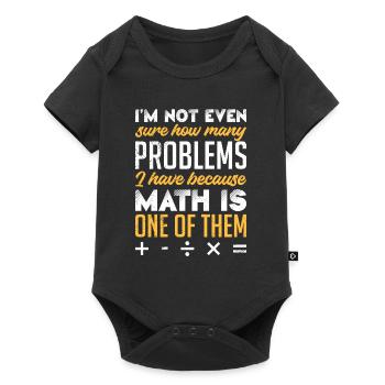 Math is my problem Math Student - Baby Premium short-sleeve bodysuit - black - Front