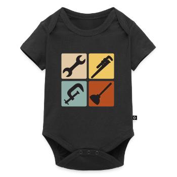Tinsmith Plumber Plant Mechanic Vintage - Baby Premium short-sleeve bodysuit - black - Front