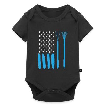 USA Gardener Data Center Gardening - Baby Premium short-sleeve bodysuit - black - Front