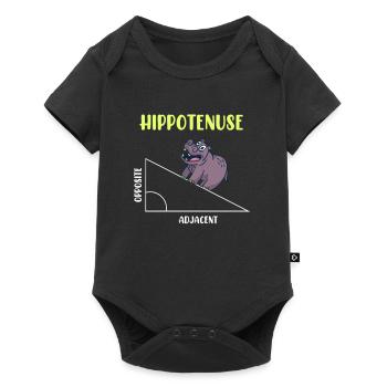 Hippotenuse Algèbre Mathématique Étudiant - Body à manches courtes Premium Bébé - noir - Devant