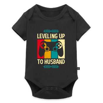 Bachelor party man wedding groom - Baby Premium short-sleeve bodysuit - black - Front