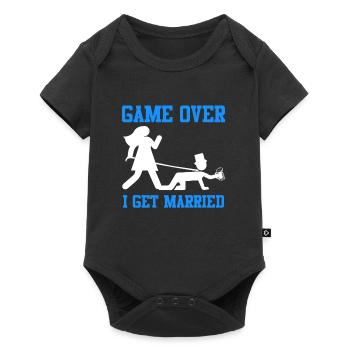 Game over - Jungesellenabschied Man Wedding - Body à manches courtes Premium Bébé - noir - Devant