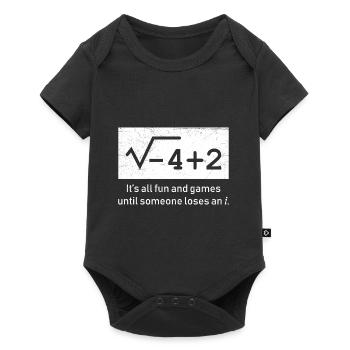 Complex numbers funny math - Baby Premium short-sleeve bodysuit - black - Front