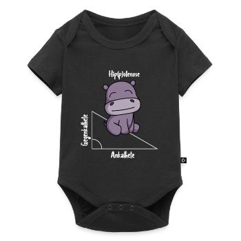Hippotenuse Drôle Math - Body à manches courtes Premium Bébé - noir - Devant