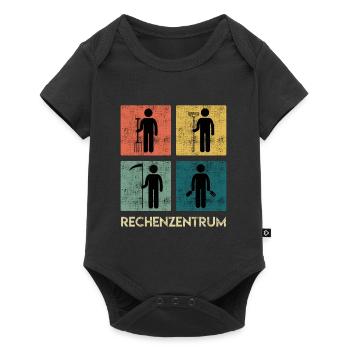 Rechenzentrum Garten Rechen Gärtner - Baby Premium Kurzarmbody - Schwarz - Vorne