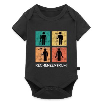 Rechenzentrum Garten Rechen Gärtner - Baby Premium Kurzarmbody - Schwarz - Vorne