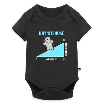 Hippotenuse Professeur de mathématiques Mathématicien - Body à manches courtes Premium Bébé - noir - Devant