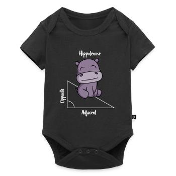 Hippotenuse Drôle Math - Body à manches courtes Premium Bébé - noir - Devant