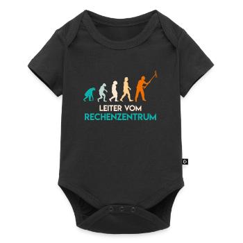 Leiter vom Rechenzentrum Garten - Baby Premium Kurzarmbody - Schwarz - Vorne