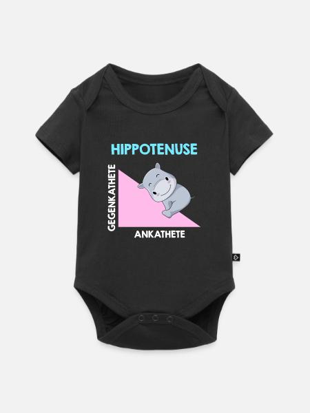 Hippotenuse Algebra Analysis - Baby Premium Kurzarmbody - Schwarz