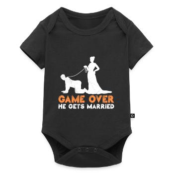 Game over - Bräutigam Jungesellenabschied - Body à manches courtes Premium Bébé - noir - Devant