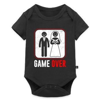 Jeu de mariage sur le marié - Body à manches courtes Premium Bébé - noir - Devant