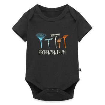 Landschaftsbauer Garten Schrebergarten - Baby Premium Kurzarmbody - Schwarz - Vorne