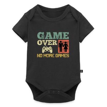 Game Over No Games Wedding Boys' Party - Baby Premium short-sleeve bodysuit - black - Front