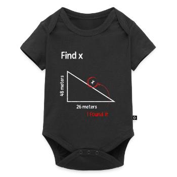 Find x Fine X Math Math Teacher - Baby Premium short-sleeve bodysuit - black - Front